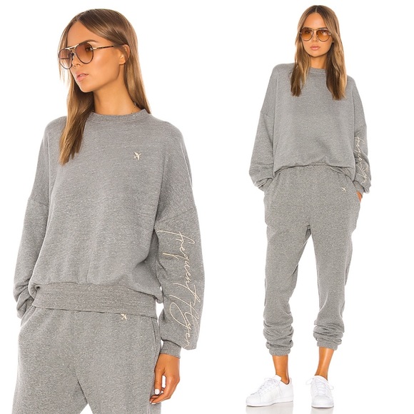 SHAYCATION x REVOLVE Tops - SHAYCATION x REVOLVE FREQUENT FLYER SWEATSHIRT XXS